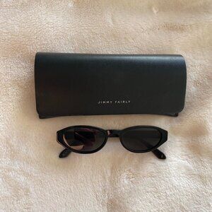 Jimmy Fairly Women's Black and Brown Sunglasses